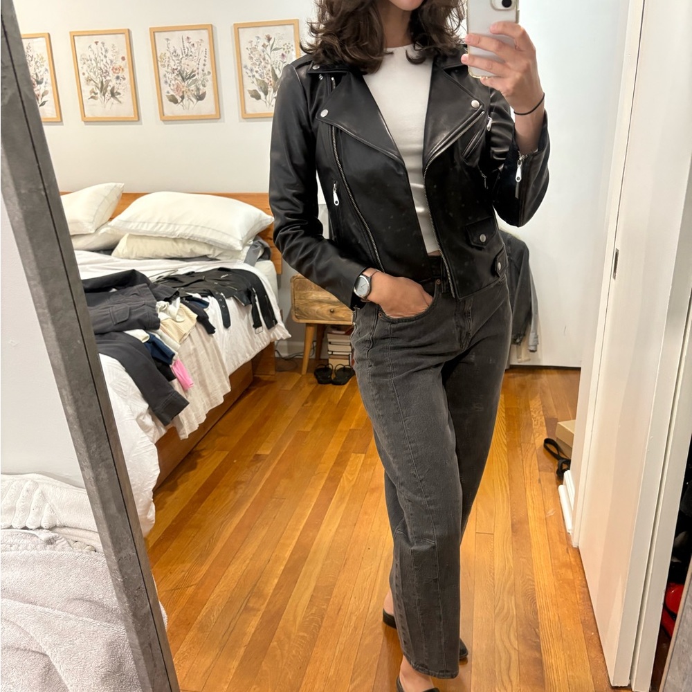 Rebecca Minkoff Black Leather Jacket - Picture 4 of 11